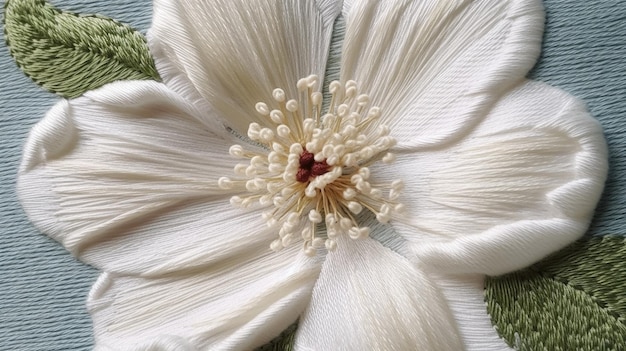 model broderie floral